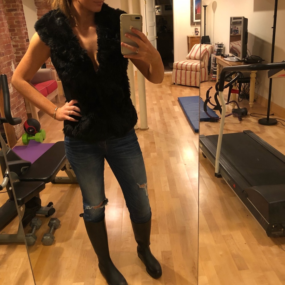 Faux fur vest